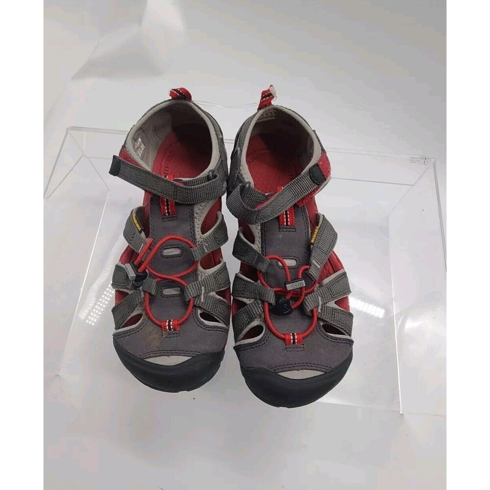 Women's Keen US Size 6 Newport H2 Sandals Gray Red Hiking Water Slip On